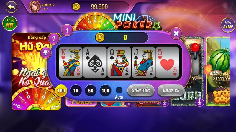 Đăng ký ngay cổng game Bayvip để trải nghiệm game bài cực chất 3 Mini Poker là một trong những trò chơi gây ấn tượng nhất